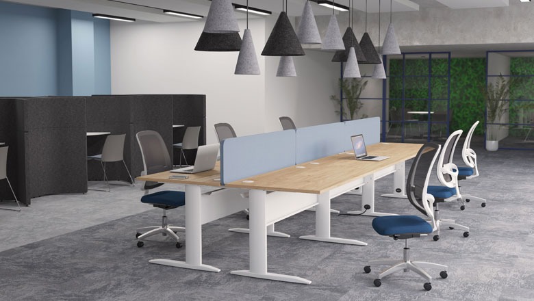 Todd back to back IT bench desks