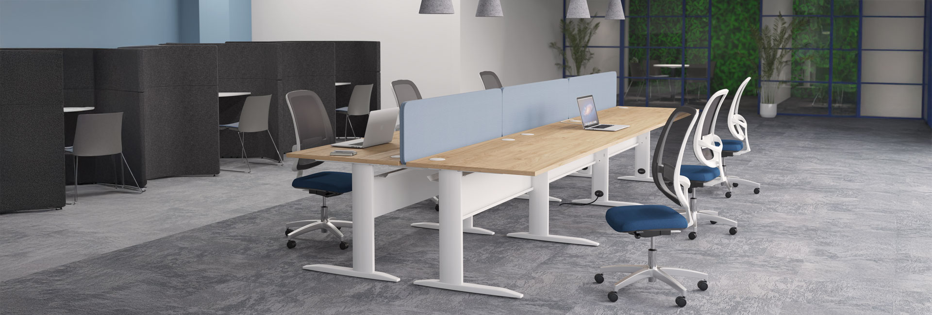 Todd cantilever modular desks