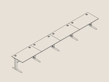 Todd cantilever office desk