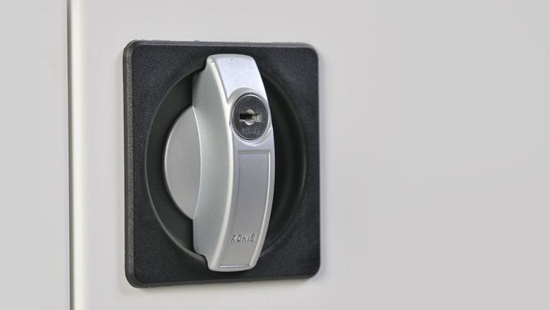 Metro 2 point locking office storage cabinet