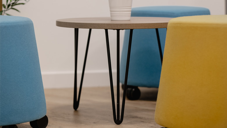 Hairpin office coffee table