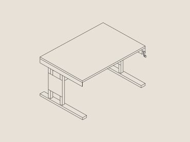 Flexiform UK made manual height adjustable desks