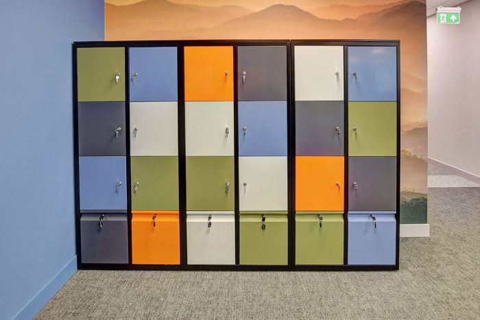 Office staff locker storage
