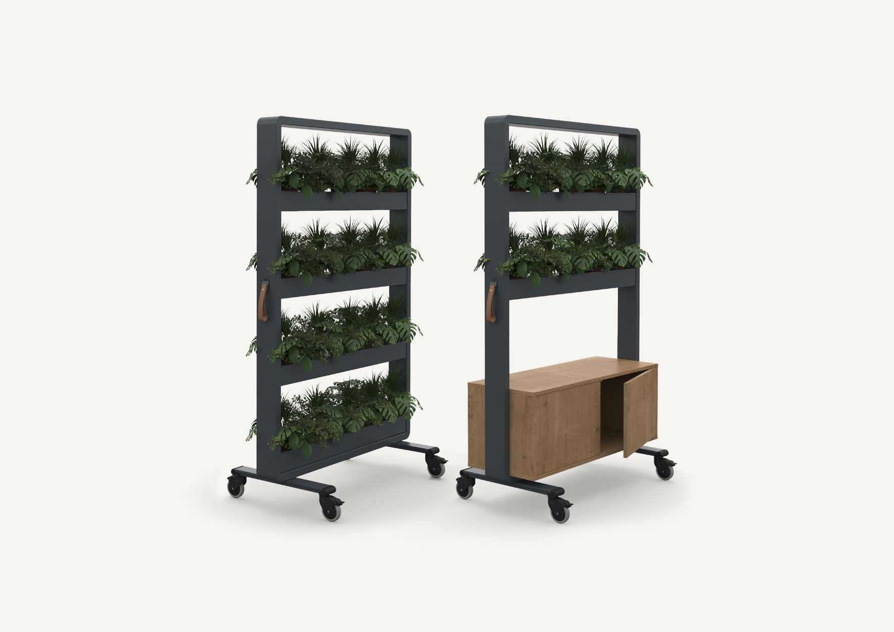 Hoop commercial office planters