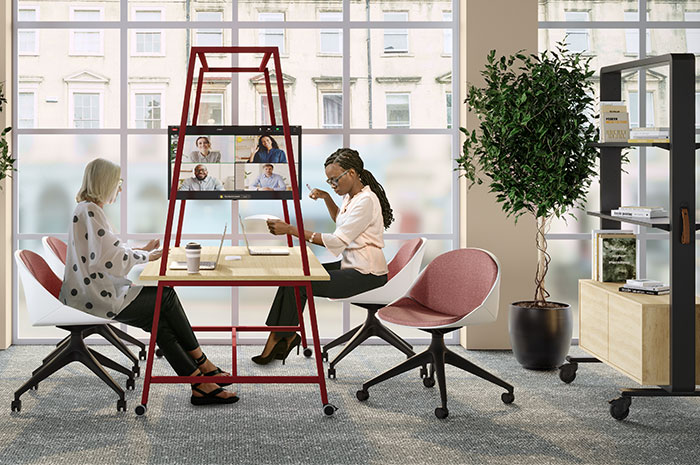 Hoop mobile bookcase