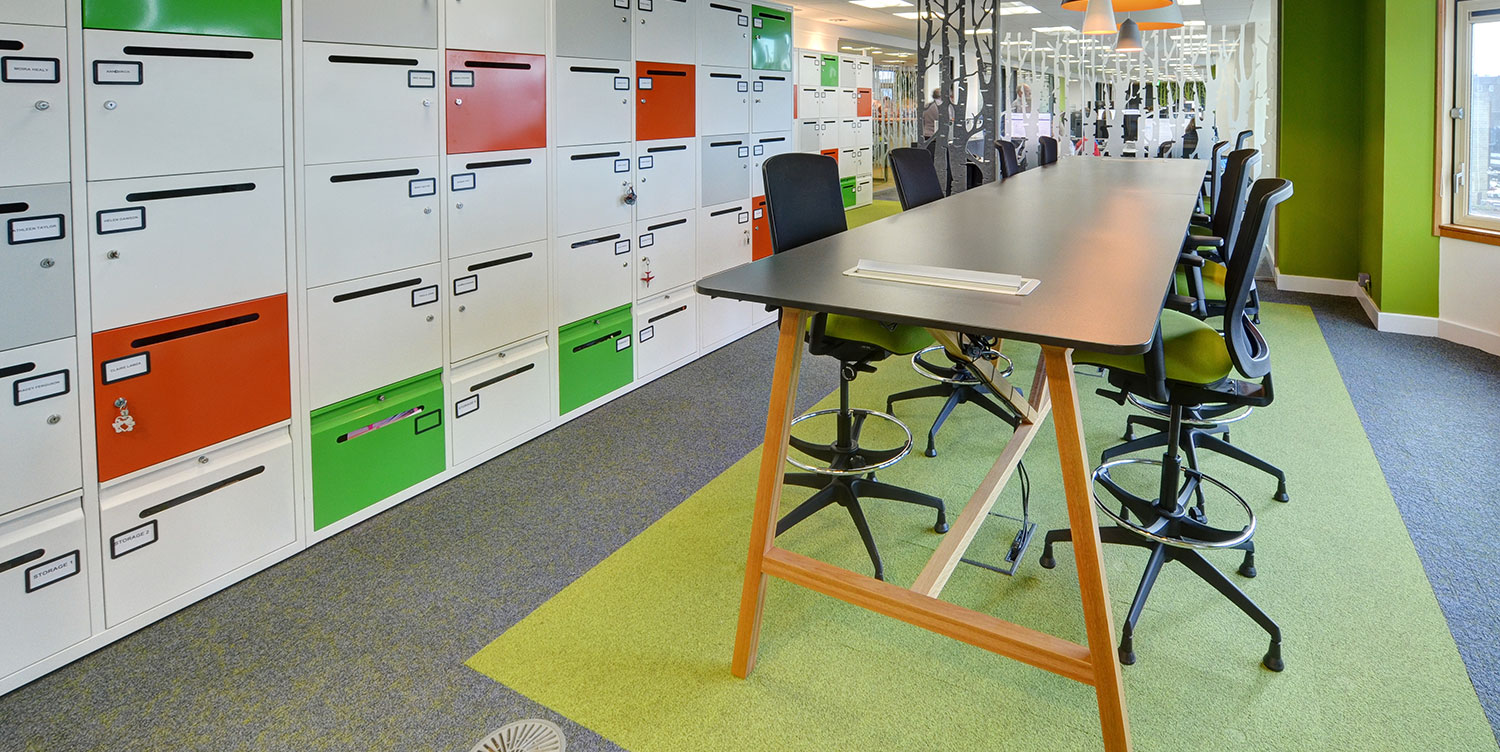 agile workspace design with sound deadening panels