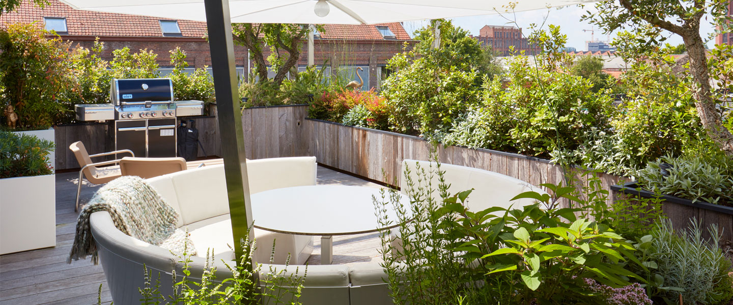 Commercial circular outdoor sofa