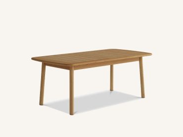 Wood commercial outdoor table