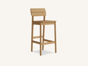 Wood commercial outdoor stools