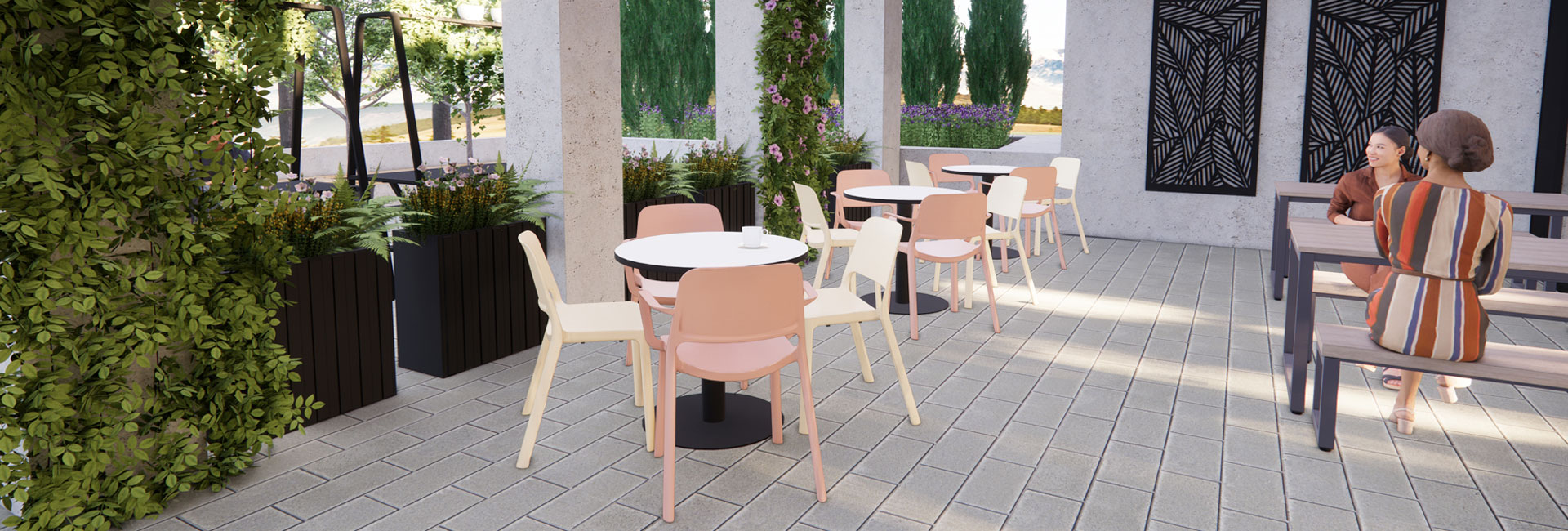 Nuke outdoor stacking chairs