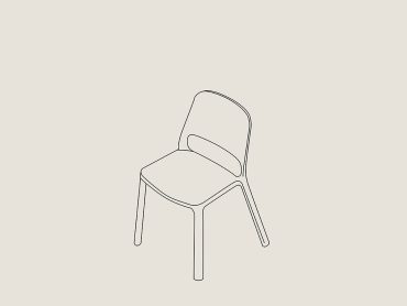 Nuke commercial outdoor stacking chair