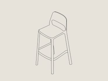 Nuke outdoor commercial stools