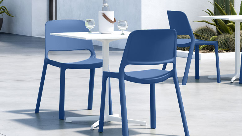 Sustainable outdoor stacking chair