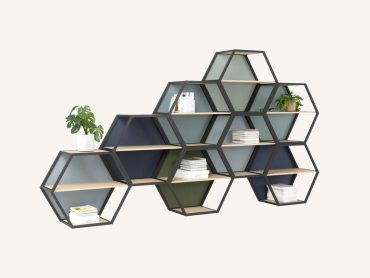 Nest hexagon office bookcases
