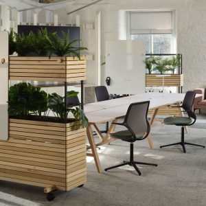 Mobile office planters