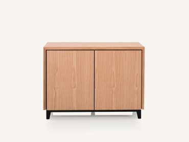 Office 2 door credenza storage on legs