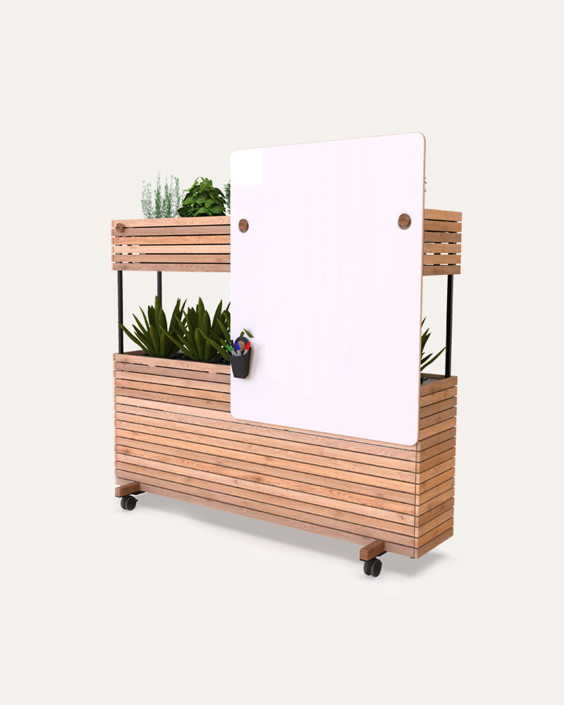 Mobile office planters