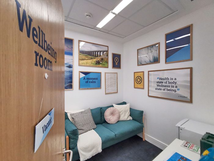 Office wellbeing room design
