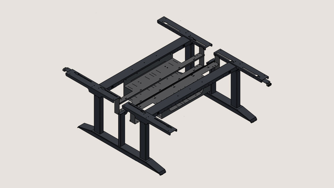 Bespoke office desking for a client
