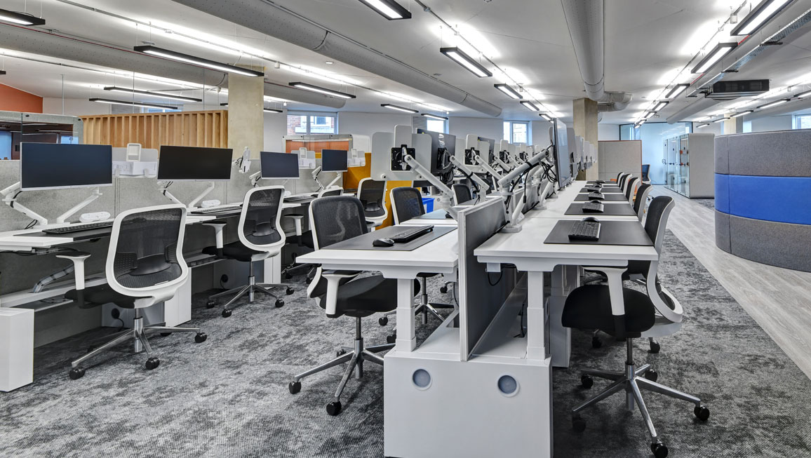 Office furniture framework fitout