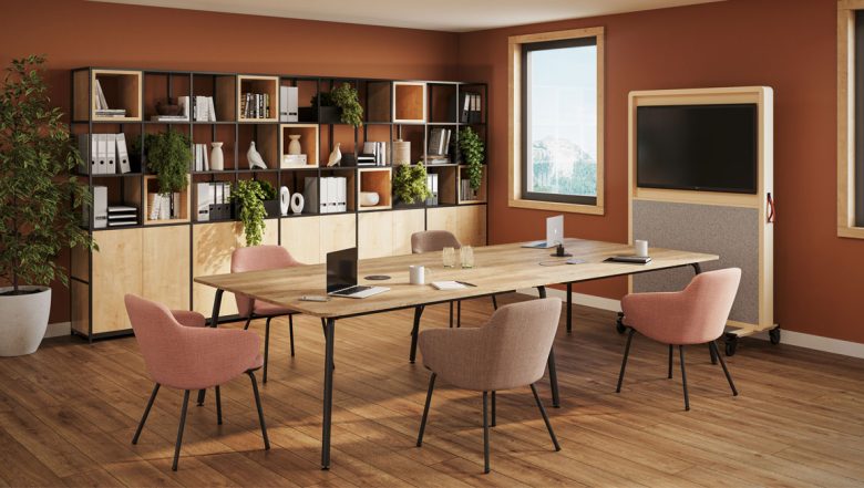 Pype collaborative tables and Astra collaborative chairs