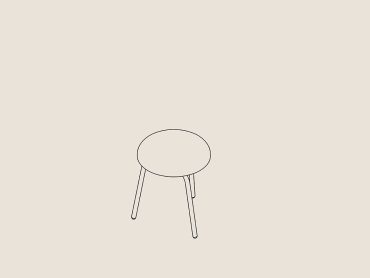 Pype low office stool