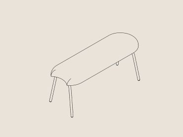 UK made Pype nesting bench seat