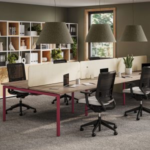 Ventillo Task Chair, FlexiGrid & Meira Office Desk