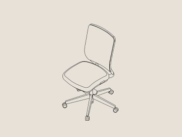 Ventillo no arm task chair